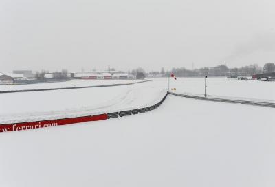 Sport F1: la neve cancella la presentazione della nuova Ferrari