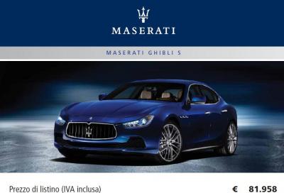 Maserati Ghibli , i prezzi ufficiali