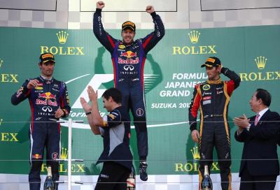 F1 Gp del Giappone 2013, nono trionfo per Vettel