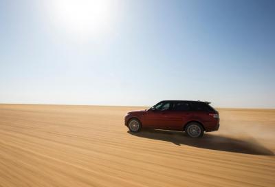 Record di traversata del deserto per la nuova Range Rover Sport