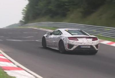 Video, la 2015 Honda/Acura NSX sulla Nürburgring Nordschleife