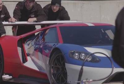 2016 Ford GT Race Car, foto e video dei collaudi