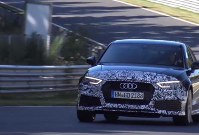 VIDEO: Audi, la prossima RS3 Sedan nei test al Nürburgring