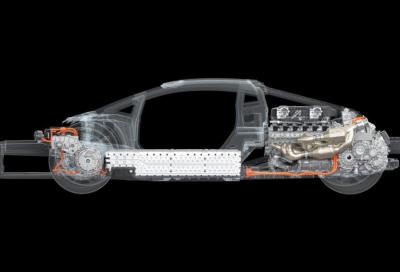 Lamborghini, nuovi dettagli della supersportiva V12 ibrida plug-in