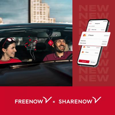 FREENOW lancia un’offerta di pacchetti orari per il carsharing di SHARE NOW
